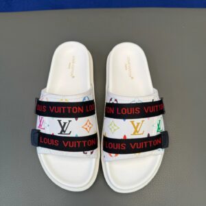 Louis Vuitton slides white