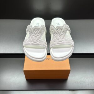 Louis Vuitton slides white