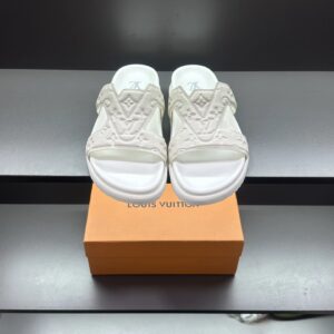 Louis Vuitton slides white