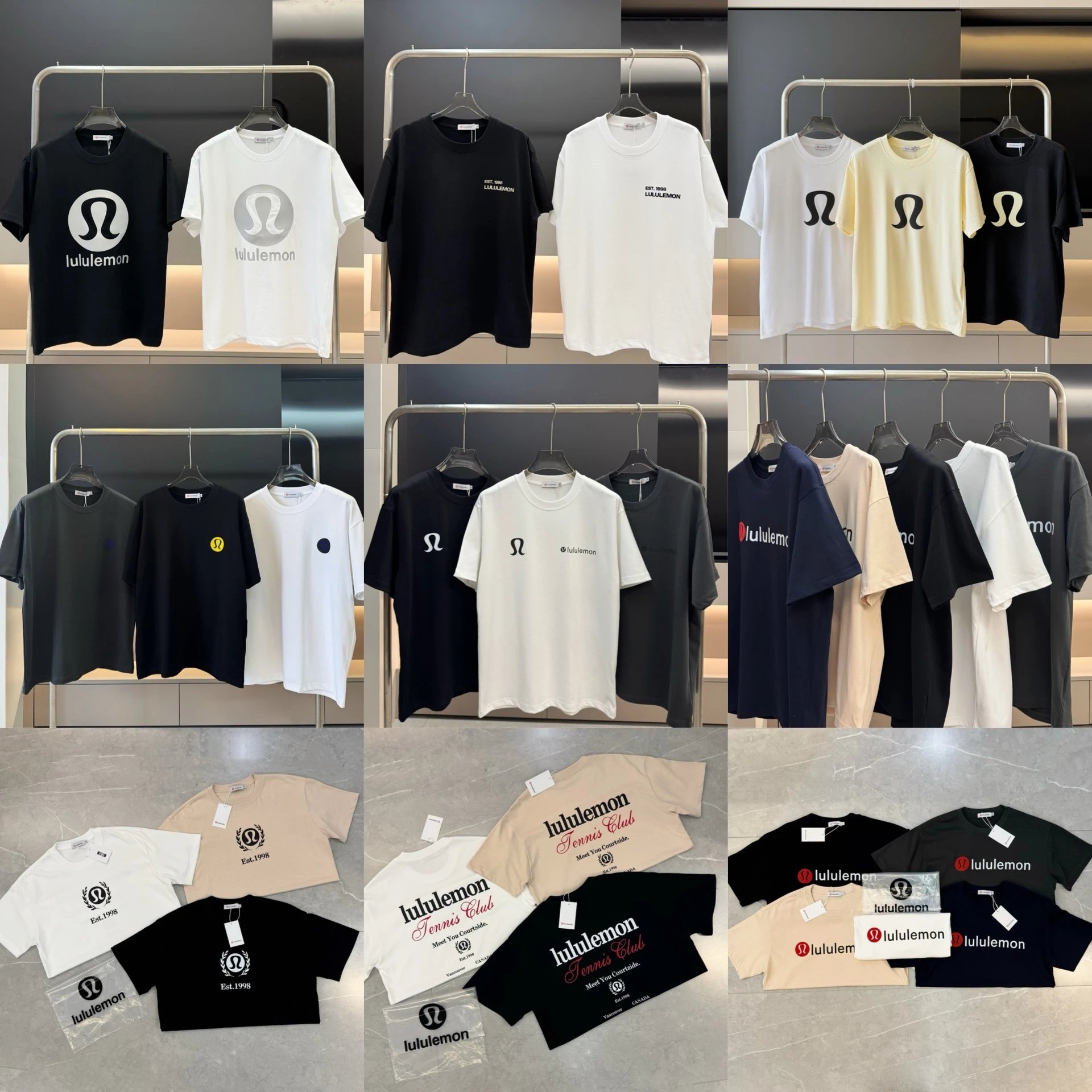 Lululemon multicolor T-shirt collection