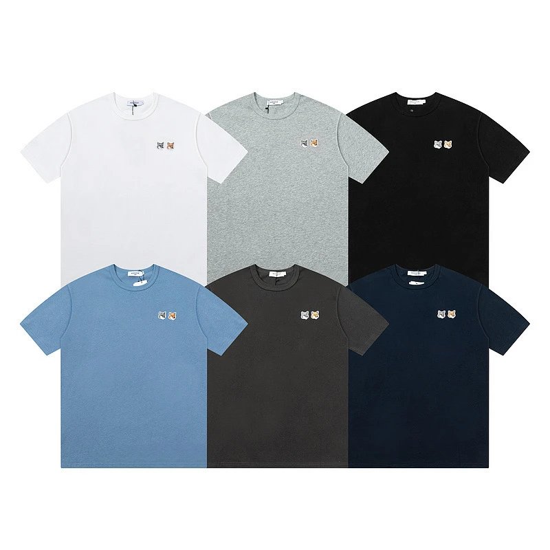 Maison Kitsune multicolor T-shirt collection