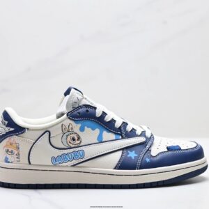 Nike Labubu sneakers blue and white