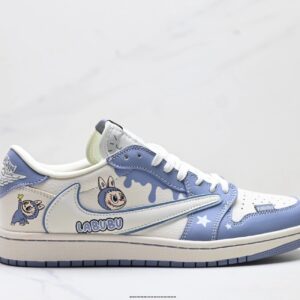 Nike Labubu sneakers blue and white