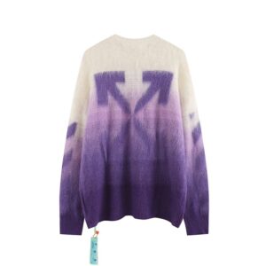 Off-White sweater purple-to-white gradient