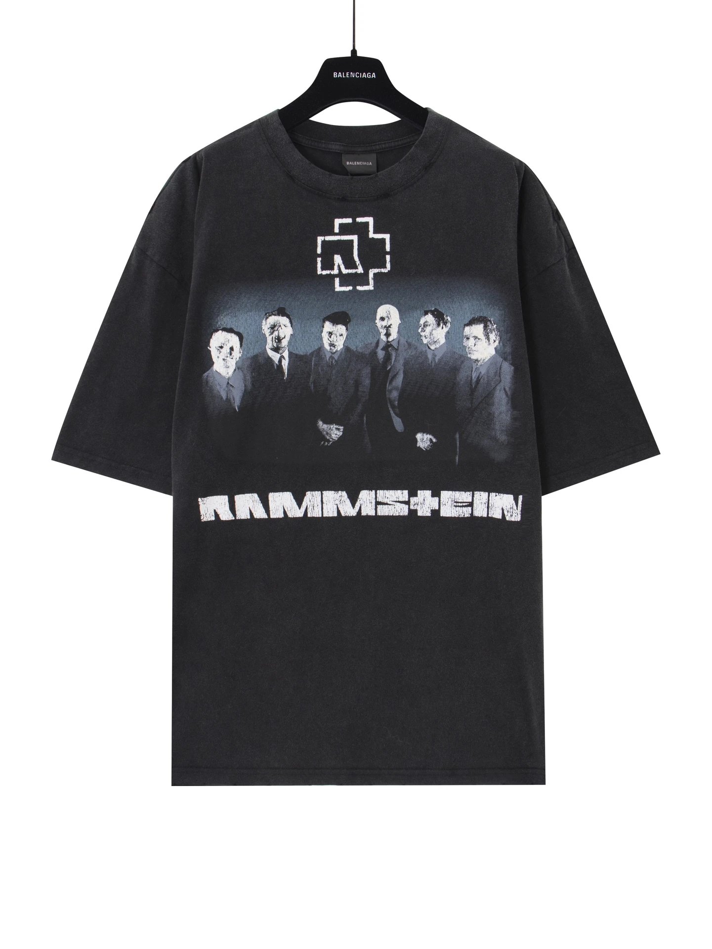Rammstein black T-shirt in casual streetwear style