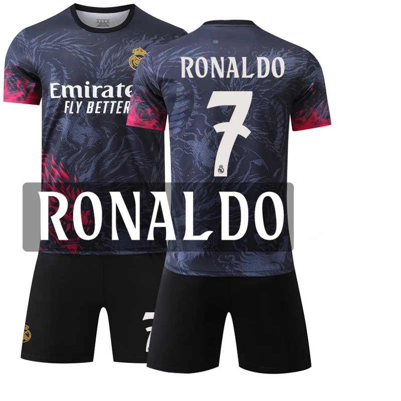 Real Madrid black T-shirt in casual streetwear style - Image 23