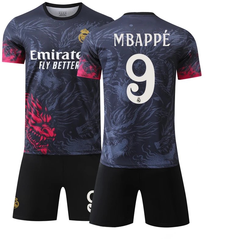 Real Madrid black T-shirt in casual streetwear style - Image 25