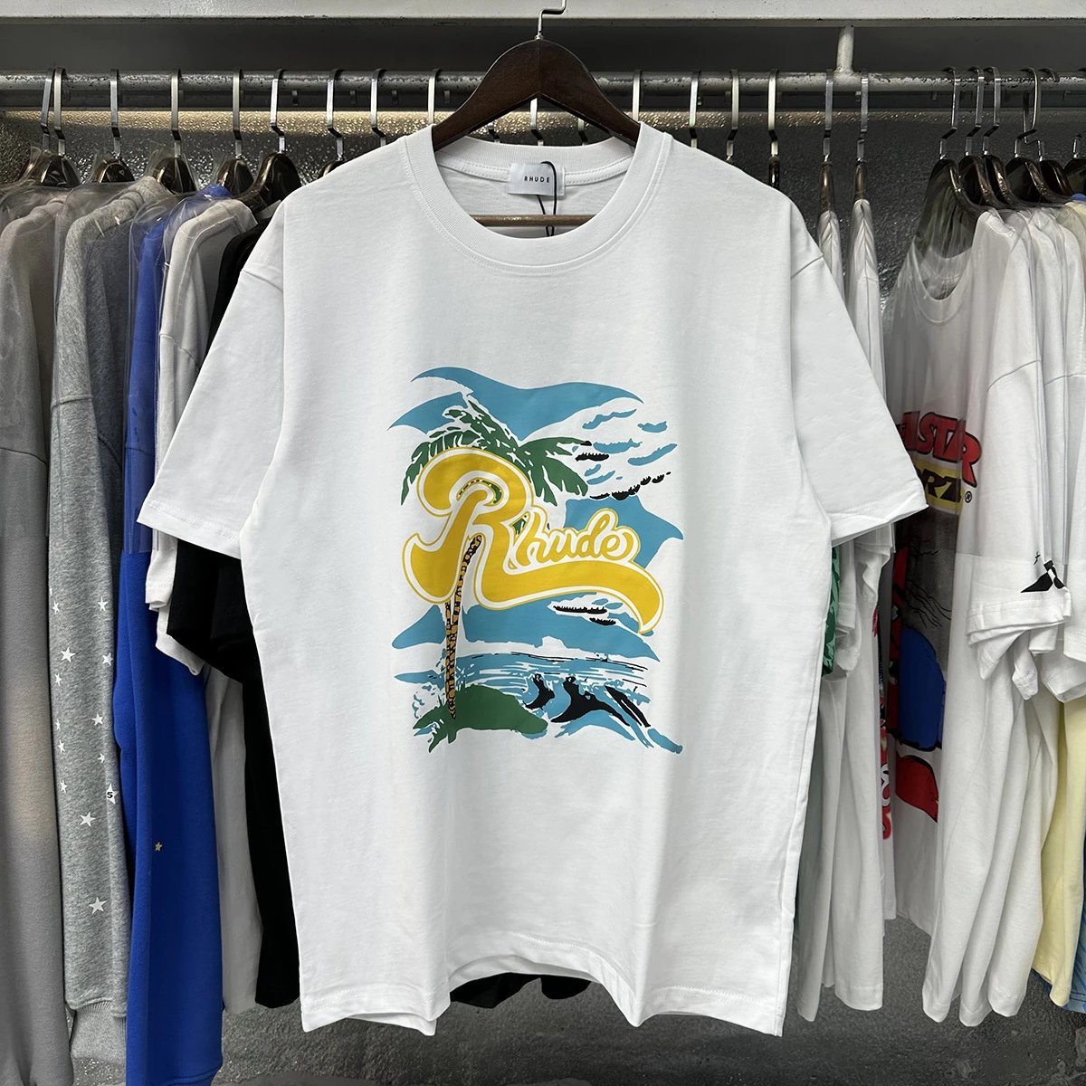 Rhude multicolor T-shirt collection - Image 12
