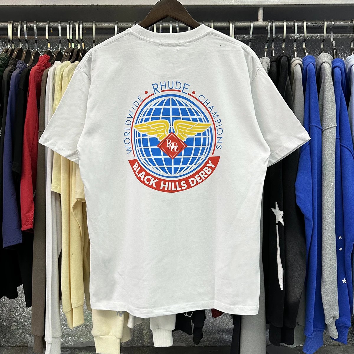 Rhude multicolor T-shirt collection - Image 37