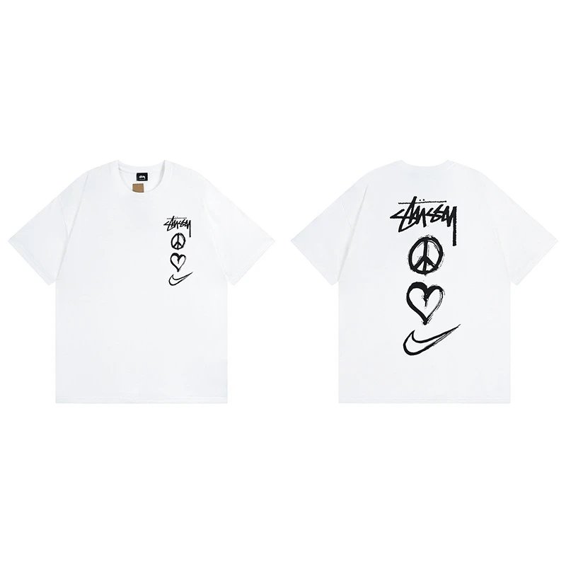 Stussy angel graphic green T-shirt in casual streetwear style - Image 13