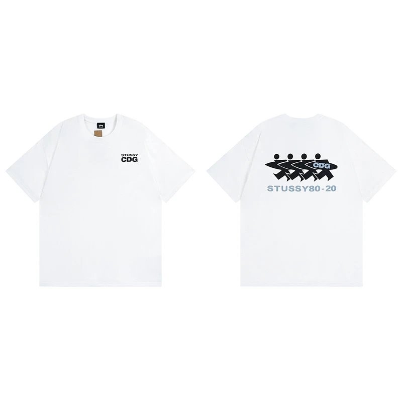 Stussy angel graphic green T-shirt in casual streetwear style - Image 15