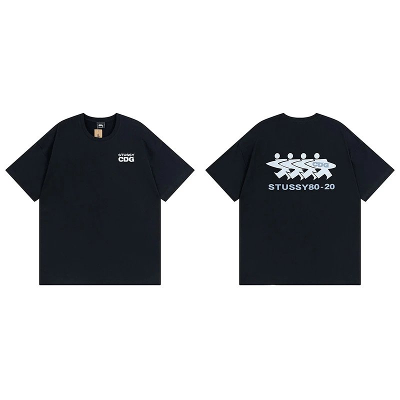 Stussy angel graphic green T-shirt in casual streetwear style - Image 16