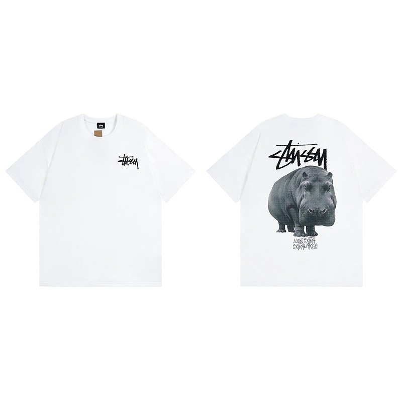 Stussy angel graphic green T-shirt in casual streetwear style - Image 17