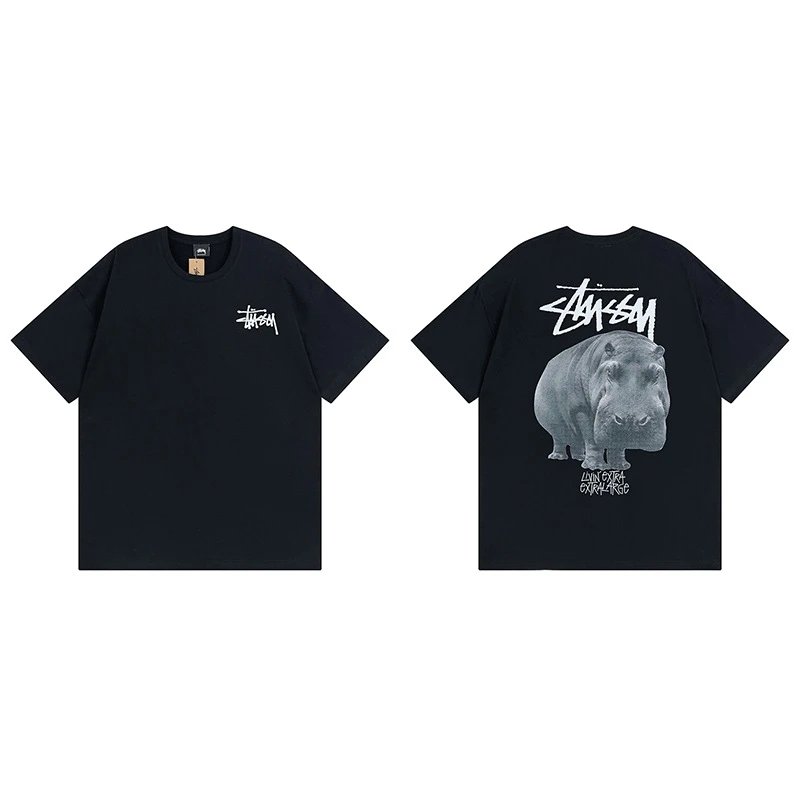 Stussy angel graphic green T-shirt in casual streetwear style - Image 18
