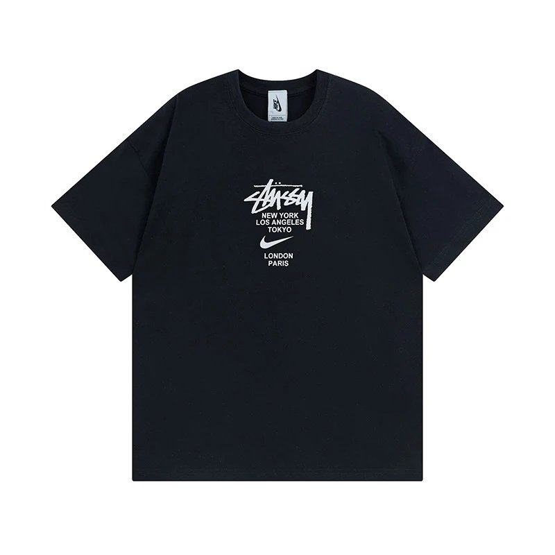 Stussy angel graphic green T-shirt in casual streetwear style - Image 25