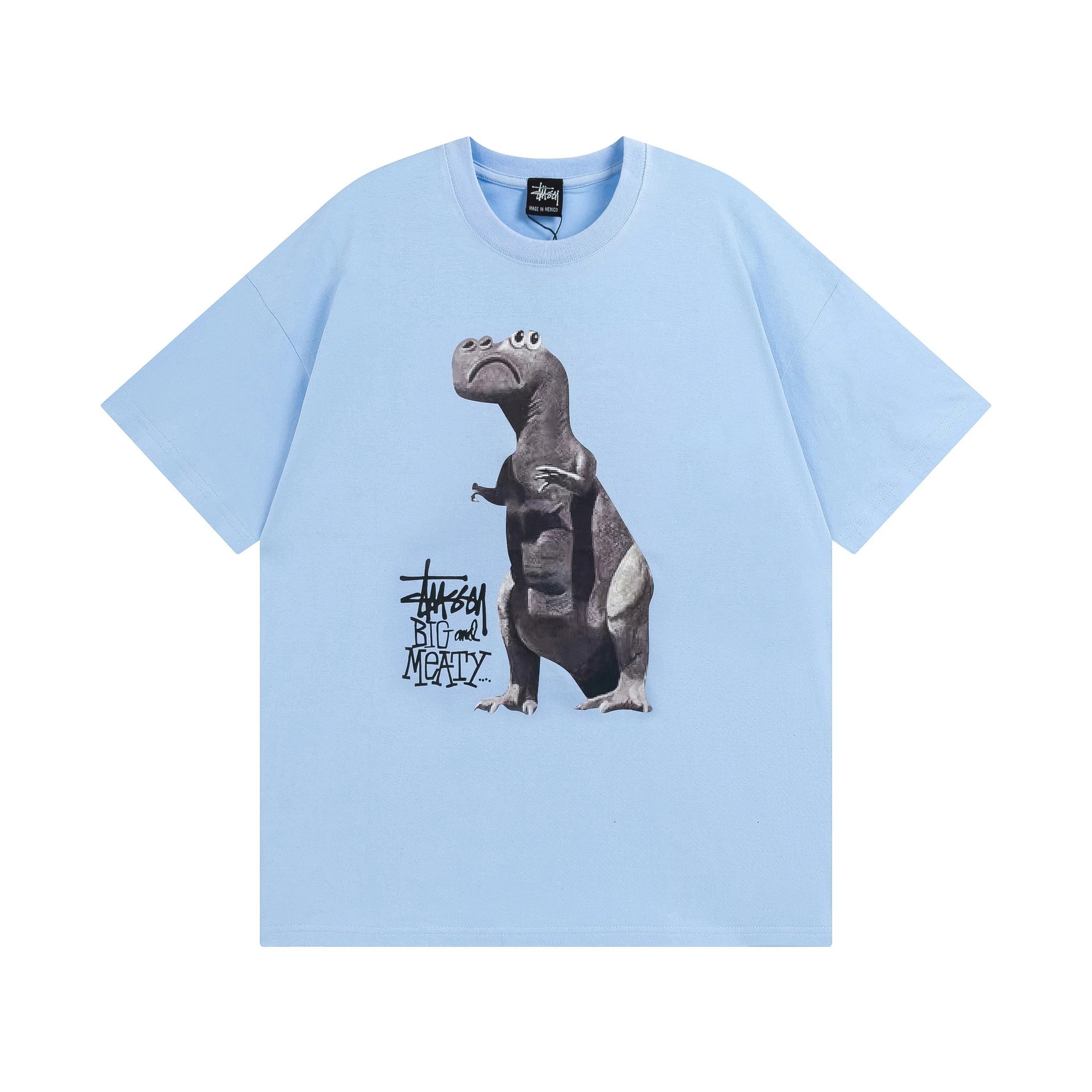 Stussy angel graphic green T-shirt in casual streetwear style - Image 34