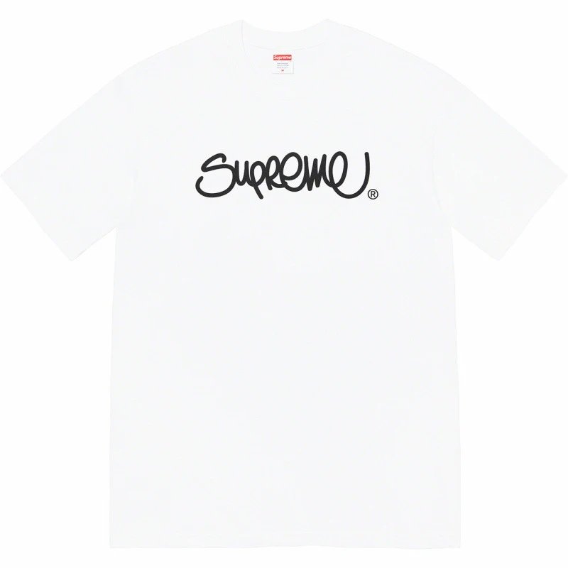 Supreme flame white T-shirt in casual streetwear style - Image 2