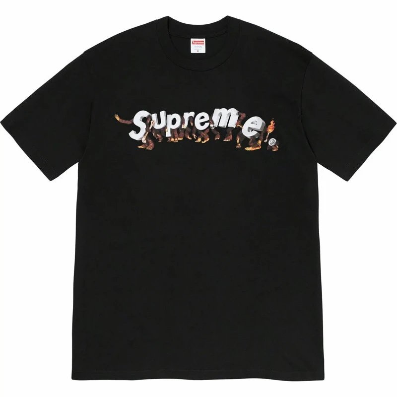 Supreme flame white T-shirt in casual streetwear style - Image 18
