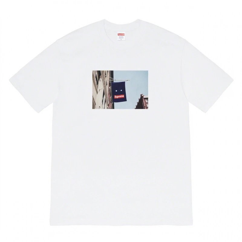 Supreme flame white T-shirt in casual streetwear style - Image 40