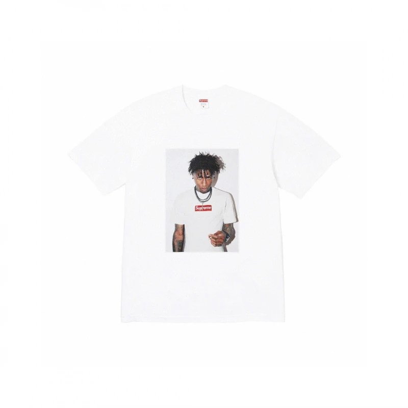 Supreme flame white T-shirt in casual streetwear style - Image 7
