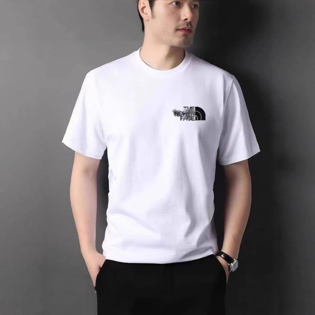 The North Face navy T-shirt in casual streetwear style
