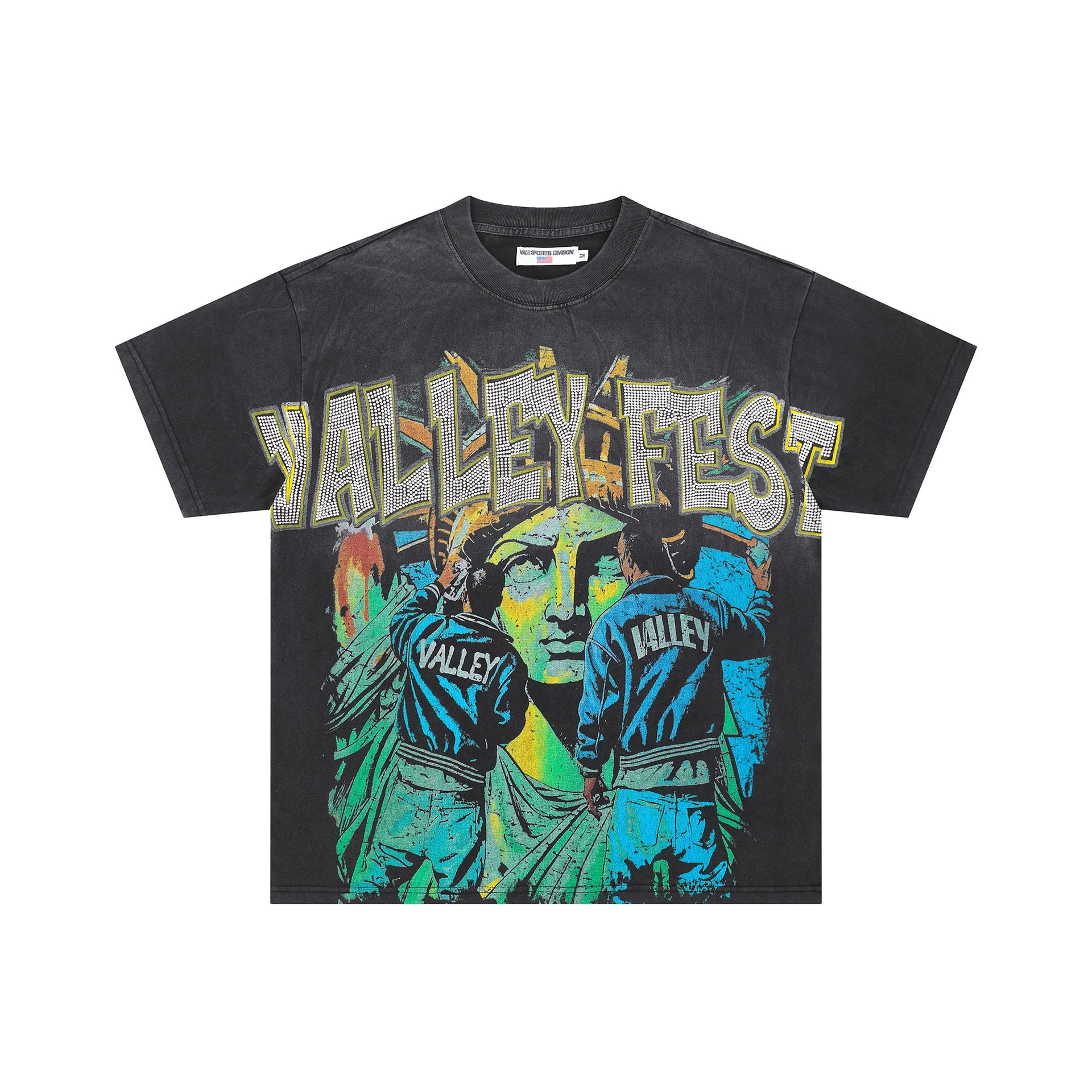 Vale Dreams gray T-shirt in casual streetwear style - Image 2