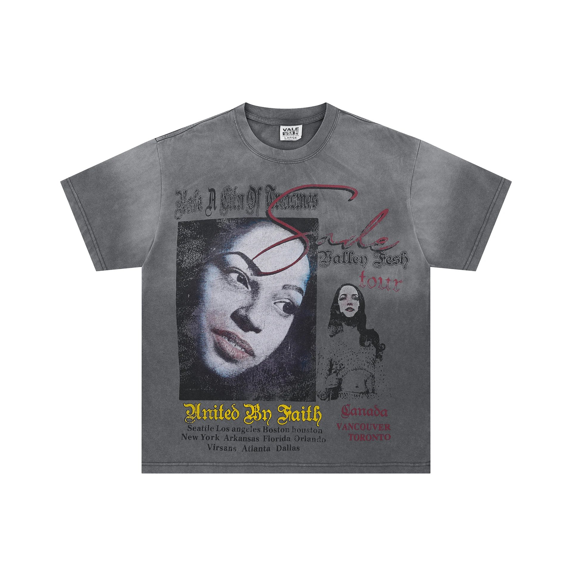 Vale Dreams gray T-shirt in casual streetwear style - Image 17