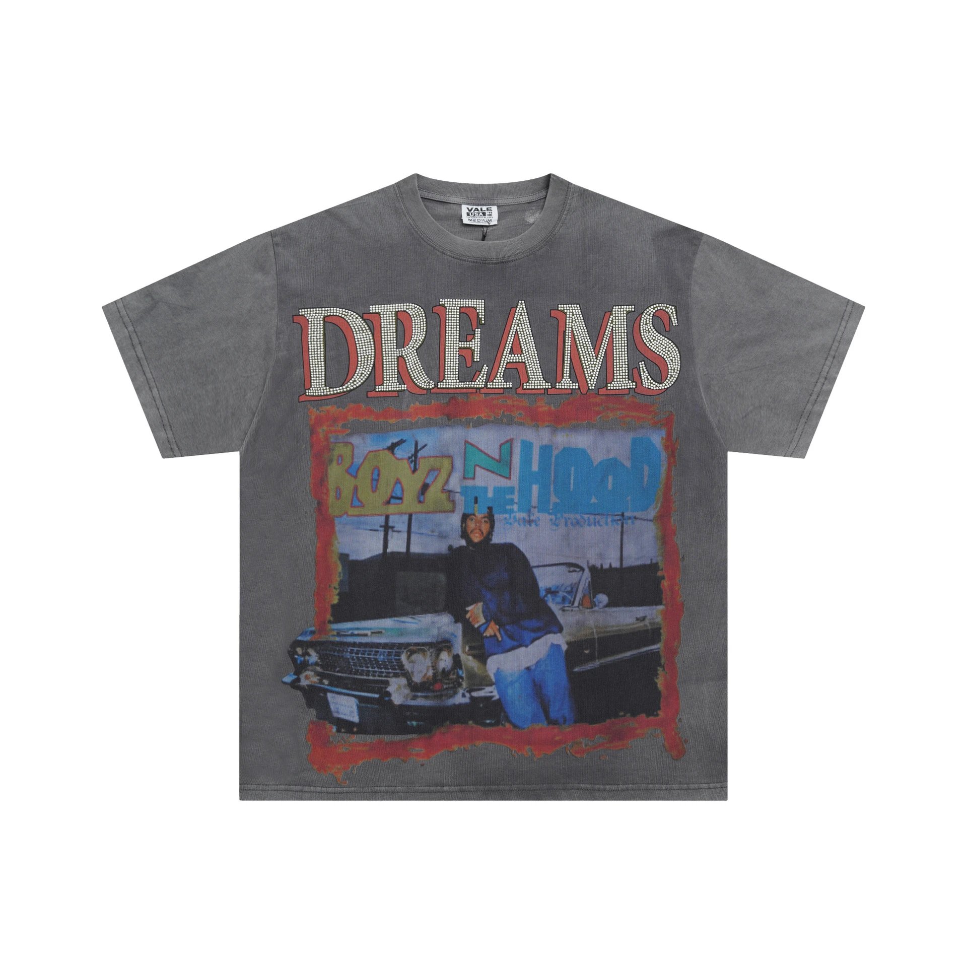 Vale Dreams gray T-shirt in casual streetwear style - Image 27