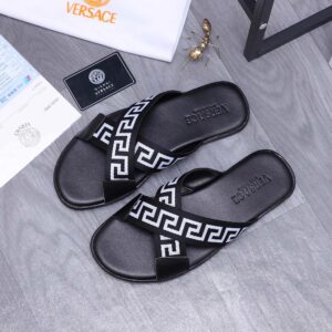 Versace slides black