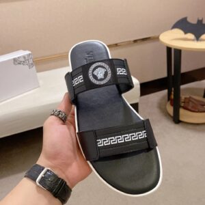 Versace slides gray