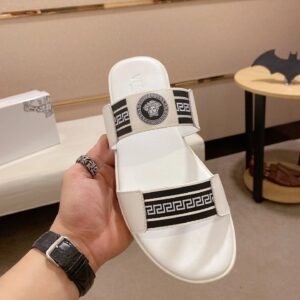 Versace slides white