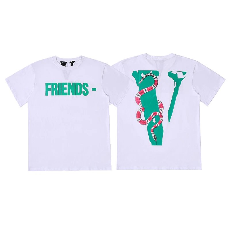 Vlone black T-shirt in casual streetwear style - Image 2