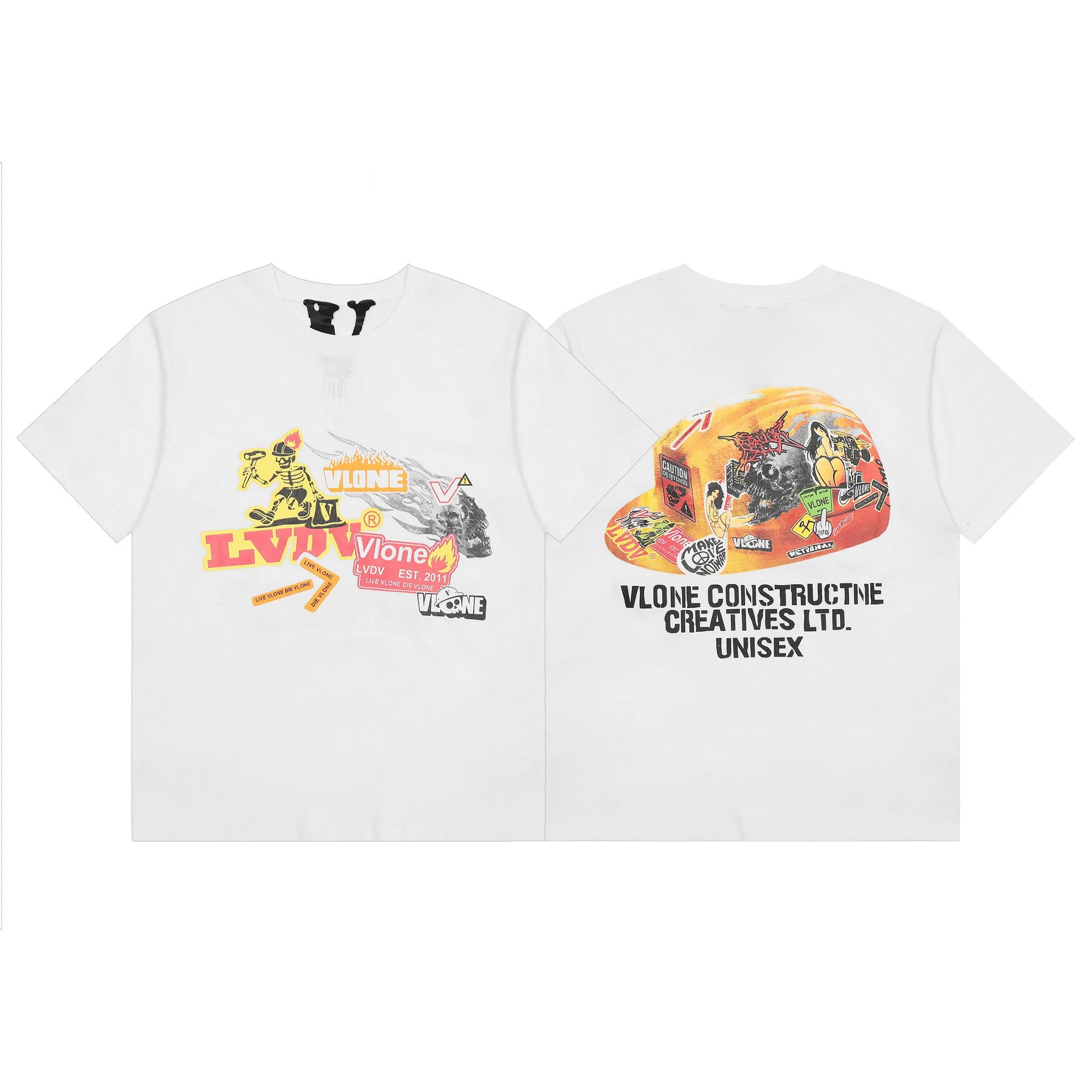 Vlone black T-shirt in casual streetwear style - Image 13