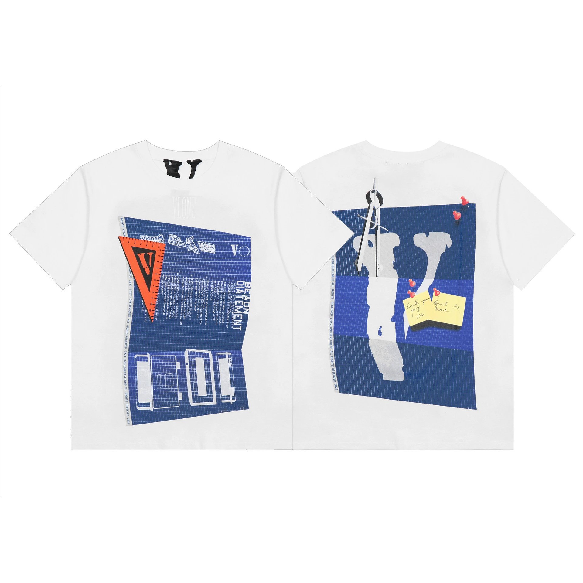 Vlone black T-shirt in casual streetwear style - Image 15