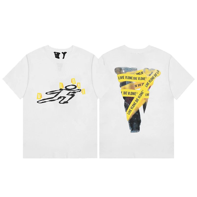 Vlone black T-shirt in casual streetwear style - Image 19