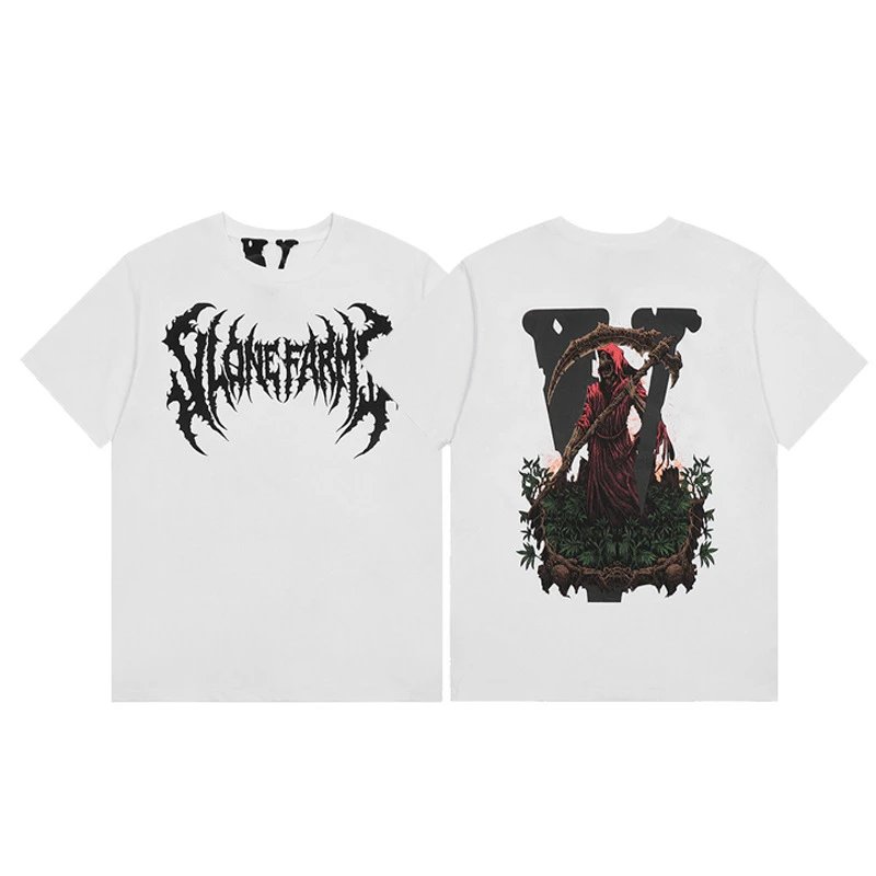Vlone black T-shirt in casual streetwear style - Image 33