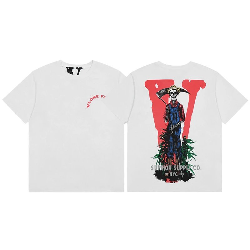 Vlone black T-shirt in casual streetwear style - Image 39