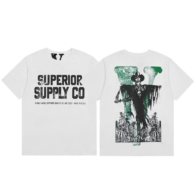 Vlone black T-shirt in casual streetwear style - Image 41