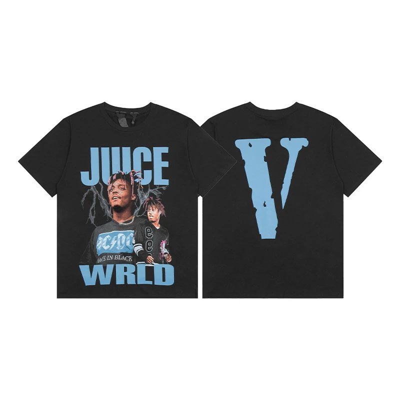 Vlone black T-shirt in casual streetwear style - Image 9