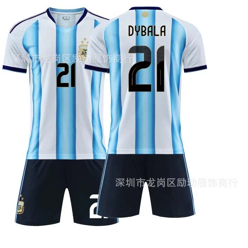 Argentina blue football jersey in retro sports style - Image 15