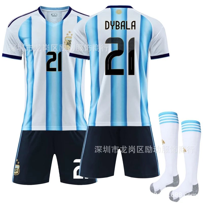 Argentina blue football jersey in retro sports style - Image 5