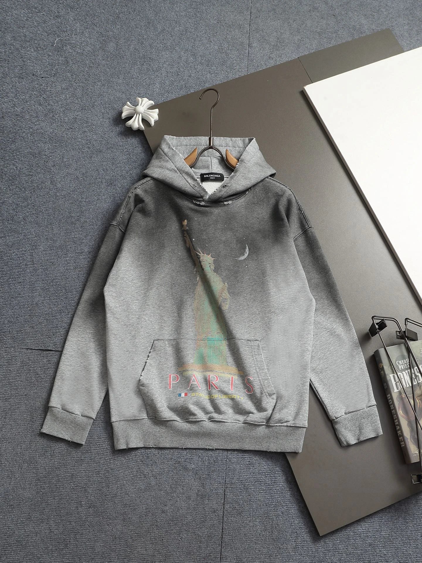 Balenciaga hoodie gray