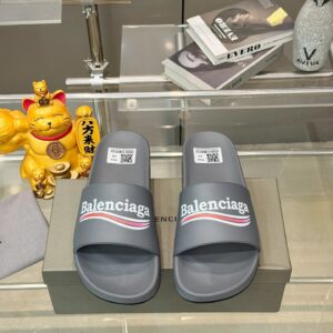 Balenciaga slides gray