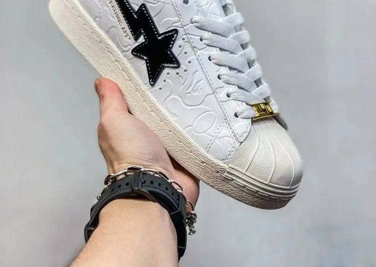 Bape black sneakers in classic athletic style - Image 2