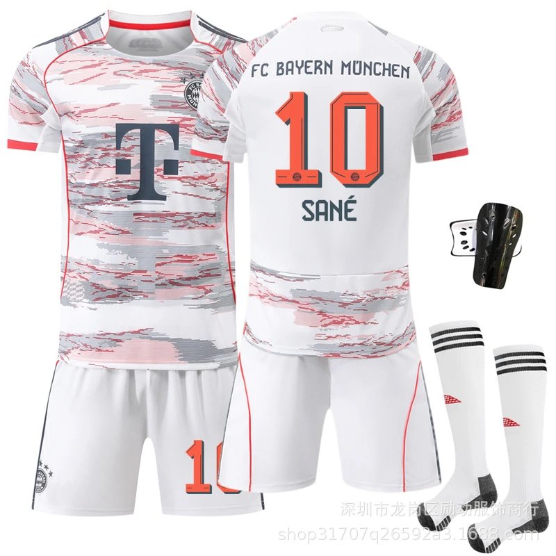 Bayern Munich gray football jersey in retro sports style - Image 15
