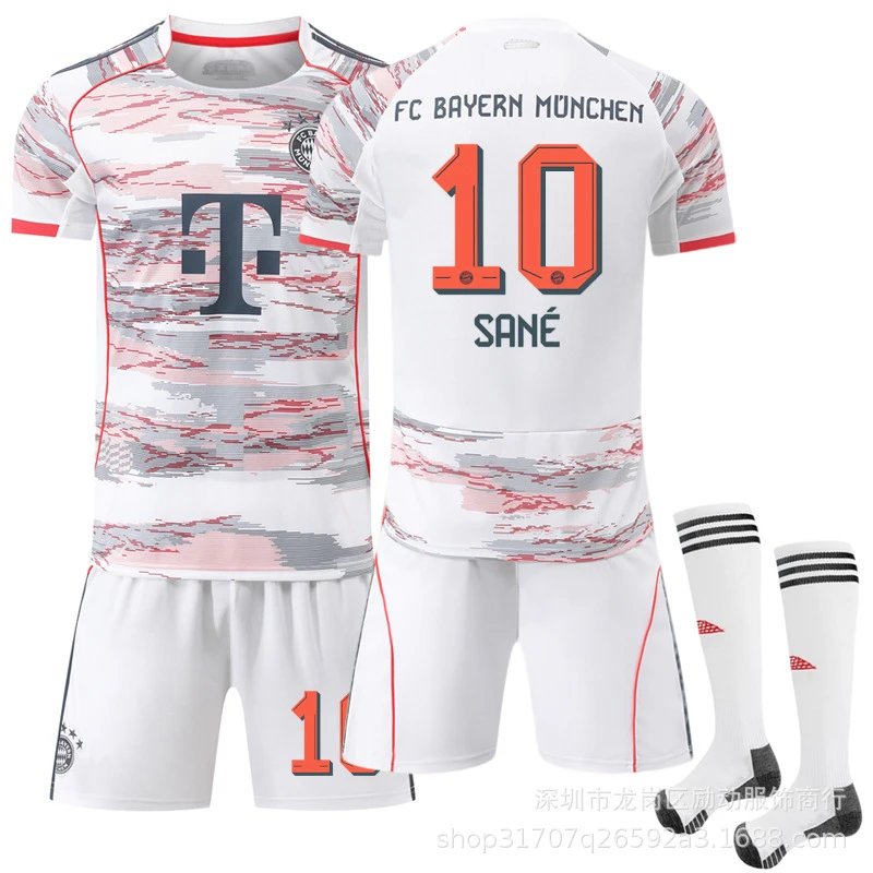 Bayern Munich gray football jersey in retro sports style - Image 6