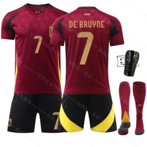 Belgium football jersey red