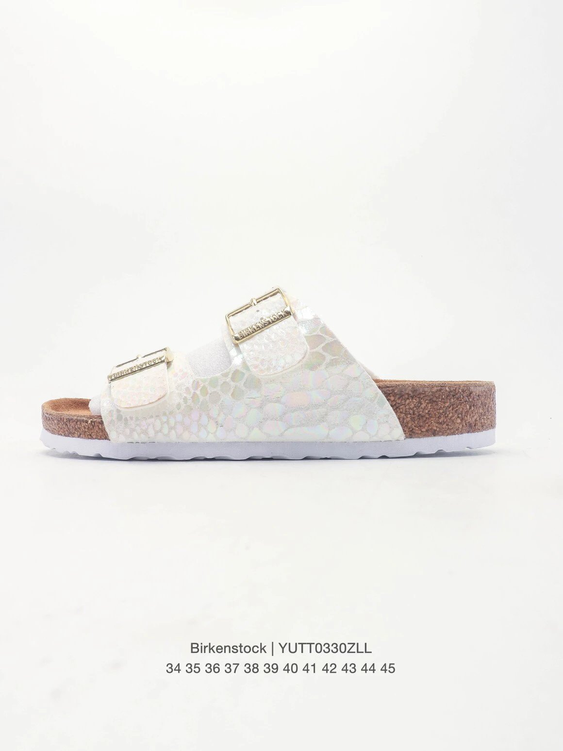 Birkenstock slides white