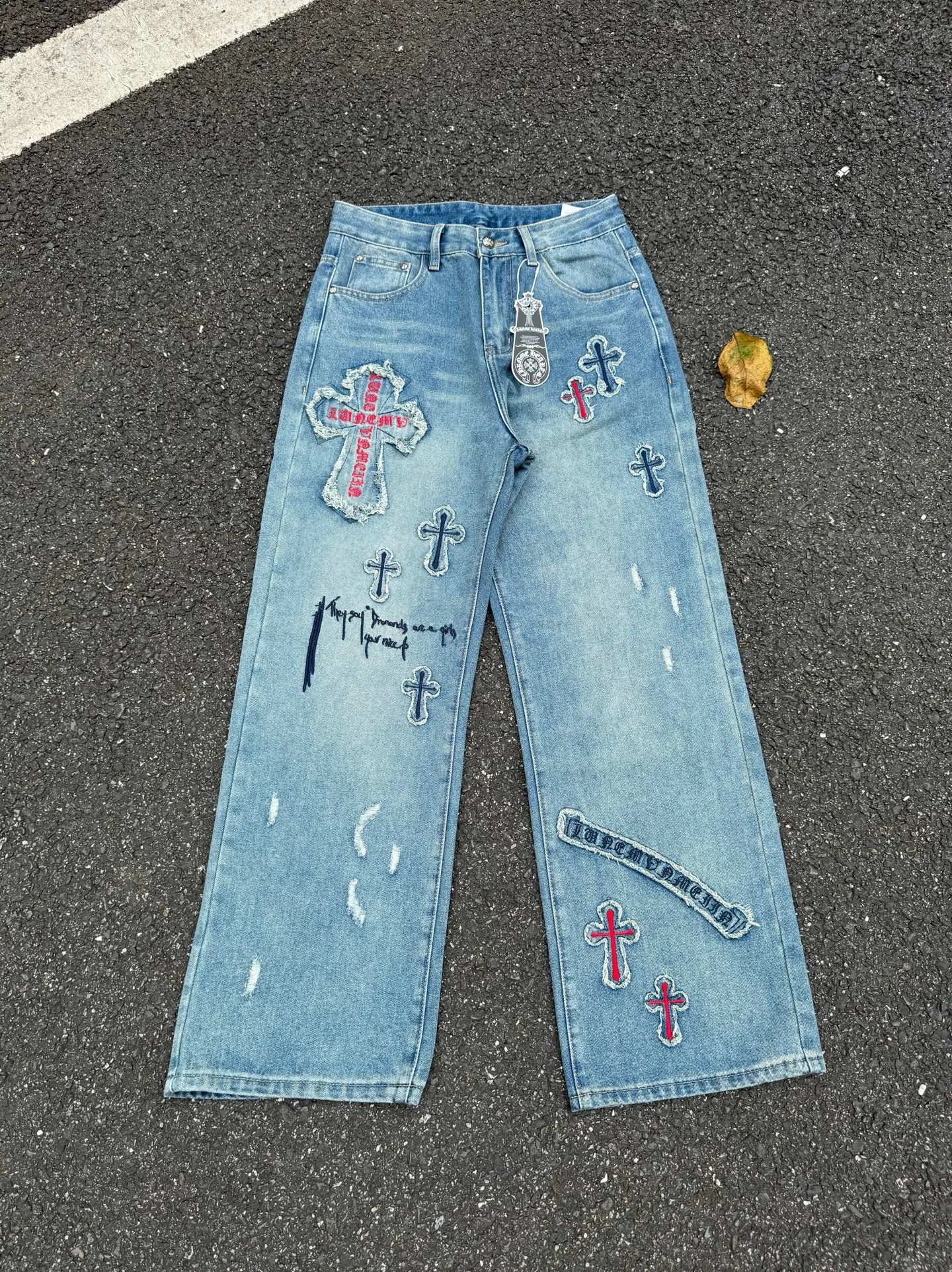 Chrome Hearts jeans blue
