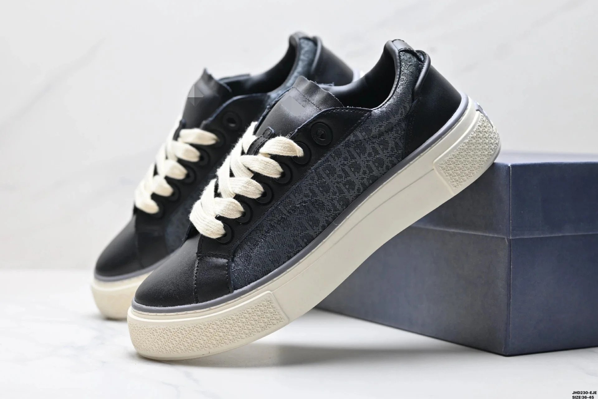Dior blue sneakers in classic athletic style - Image 3